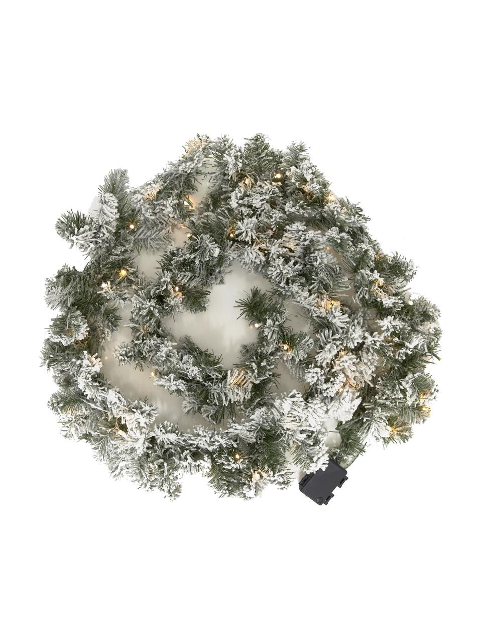 Guirlande LED Noël Imperial, long. 270 cm, Plastique, Vert foncé, blanc, Ø 25 x long. 270 cm