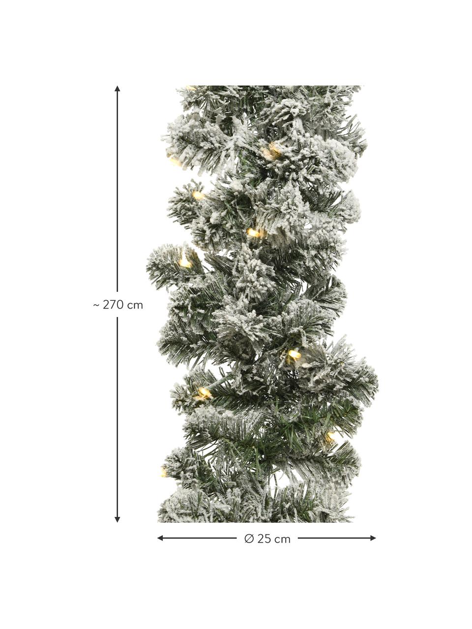 LED girlanda Imperial, D 270 cm, Umělá hmota, Tmavě zelená, bílá, Ø 25 cm, D 270 cm