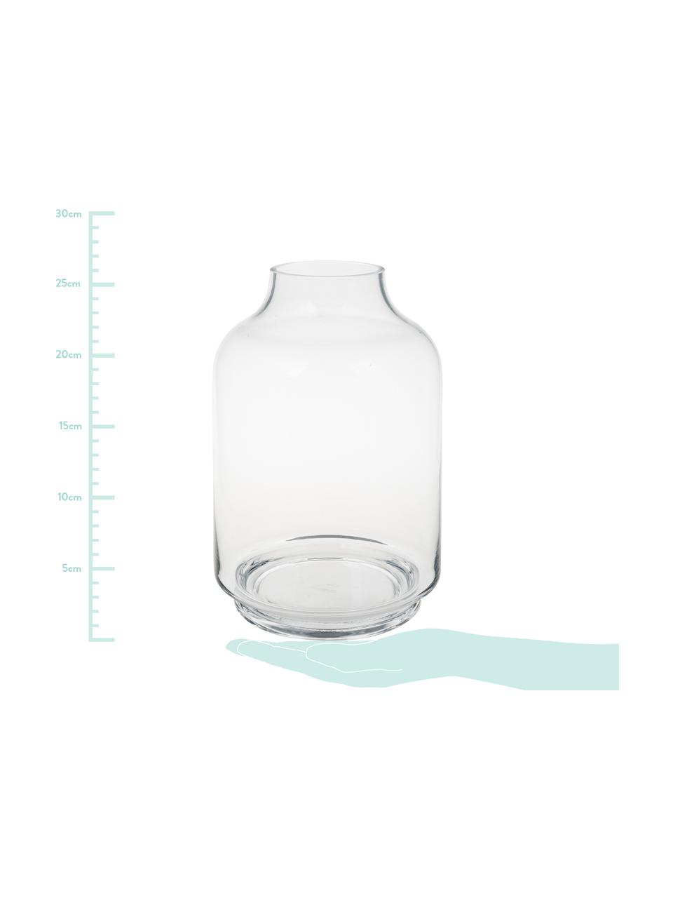 Glas-Vase Vibeke, Glas, Transparent, Ø 17 x H 26 cm