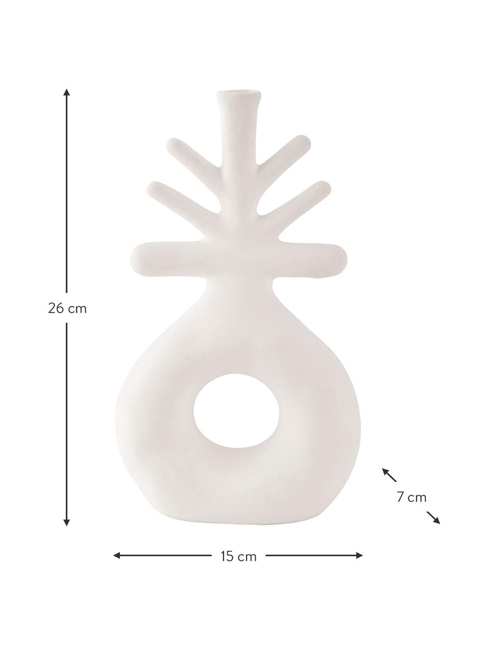 Velká váza z porcelánu Maja, Porcelán, Bílá, Š 15 cm, V 26 cm
