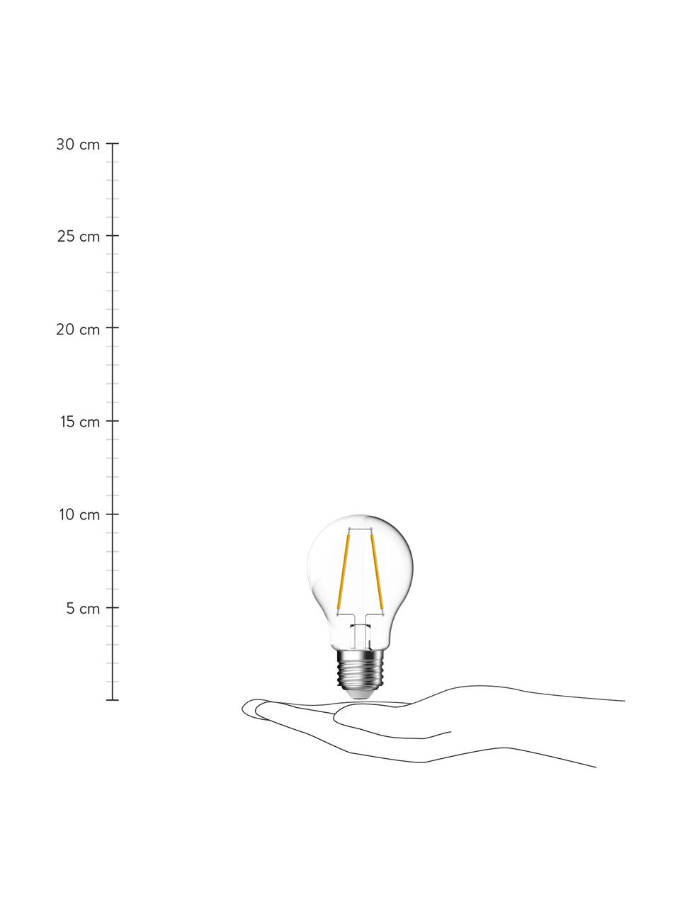 E27 Leuchtmittel, 470lm, warmweiß, 1 Stück, Leuchtmittelschirm: Glas, Leuchtmittelfassung: Aluminium, Transparent, Ø 6 x H 10 cm