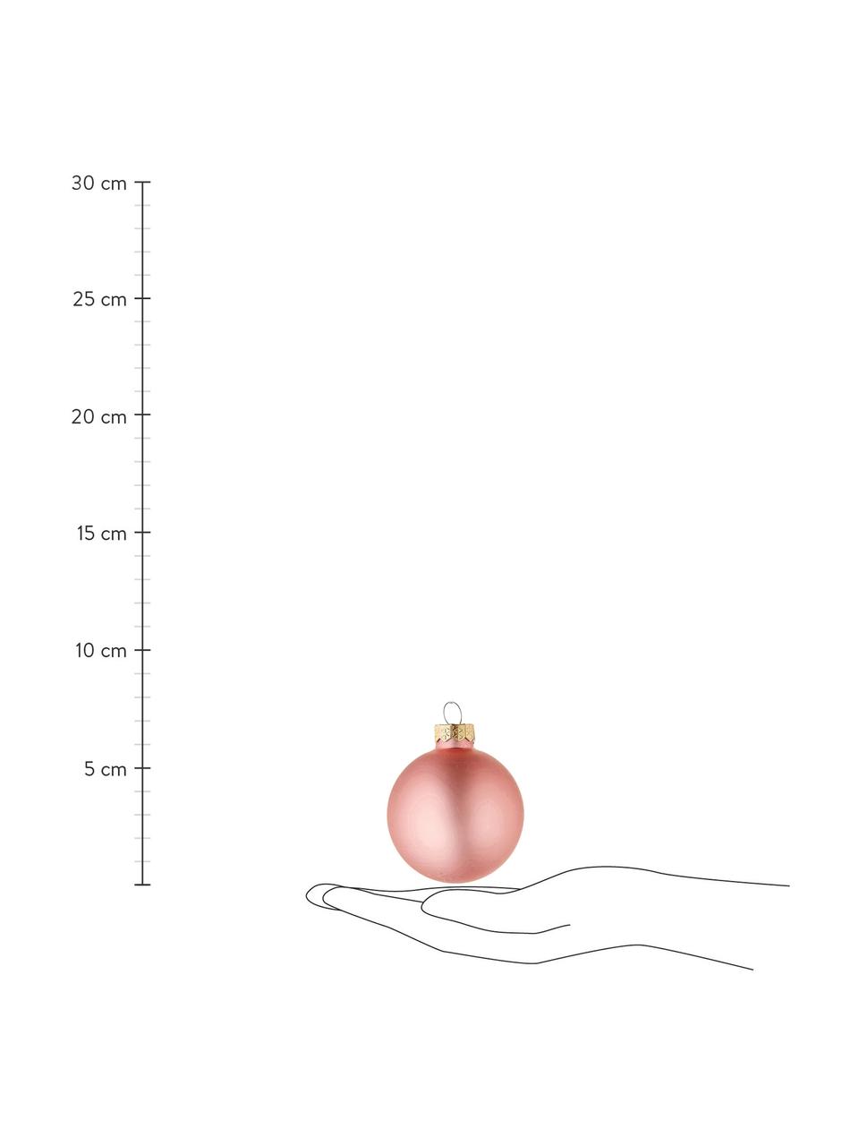 Boule de Noël Evergreen Ø 6 cm, 10 élém., Rose vif