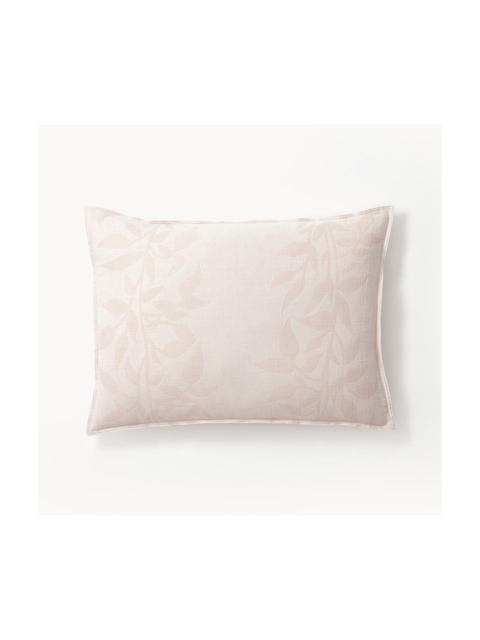 Funda de almohada doble cara de muselina Jasmina, Rosa palo, An 45 x L 110 cm