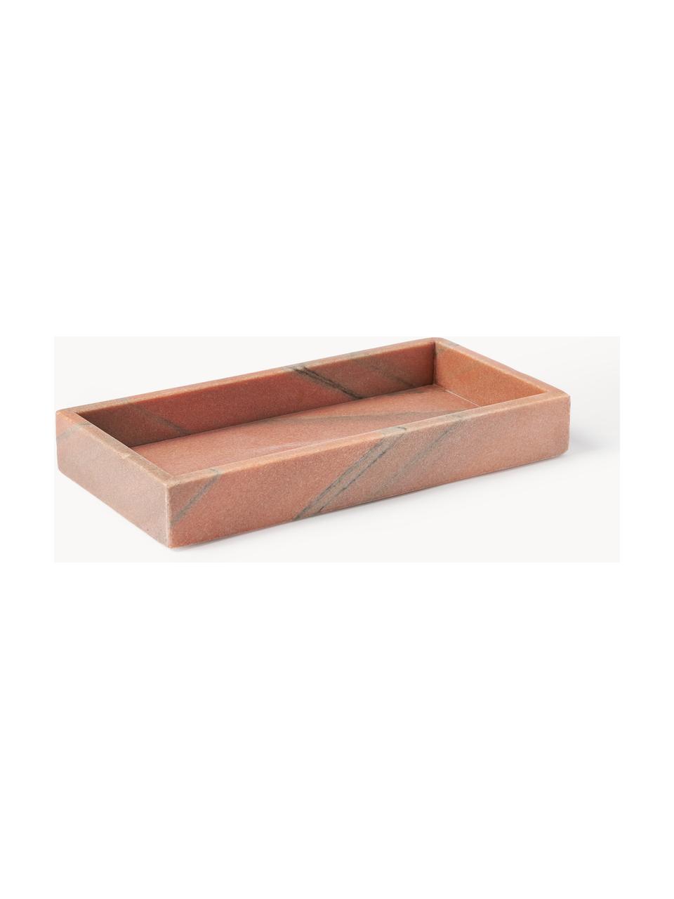 Vassoio decorativo piccolo in marmo Venice, Marmo, Terracotta, marmorizzato, Larg. 30 x Prof. 15 cm