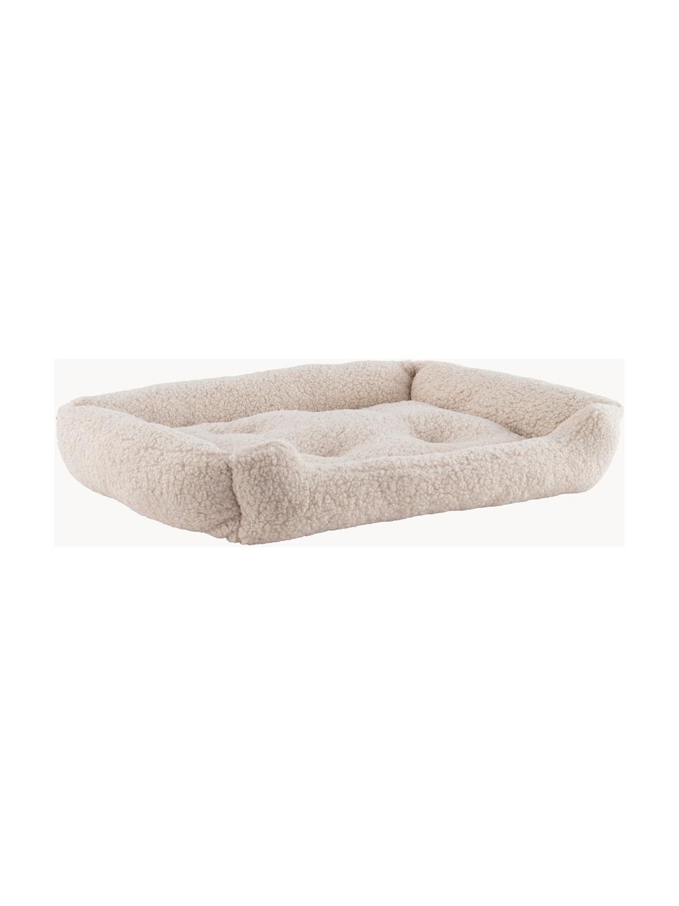 Cama para mascotas de borreguillo Kelsey, Tapizado: tejido bouclé (100% polié, Beige claro, An 58 x L 78 cm