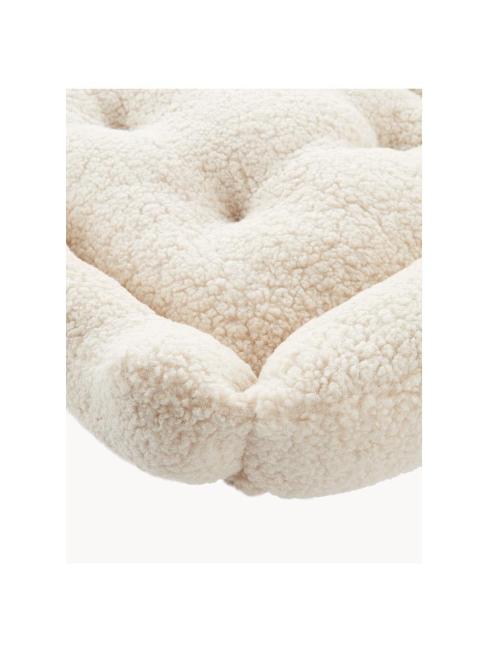 Cama para mascotas de borreguillo Kelsey, Tapizado: tejido bouclé (100% polié, Beige claro, An 58 x L 78 cm