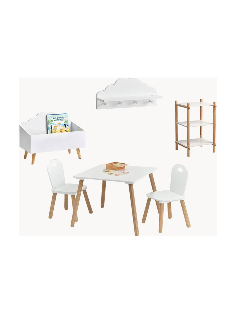 Estantería infantil Loko, Estructura: madera de pino con revest, Blanco, madera, An 36 x Al 59 cm