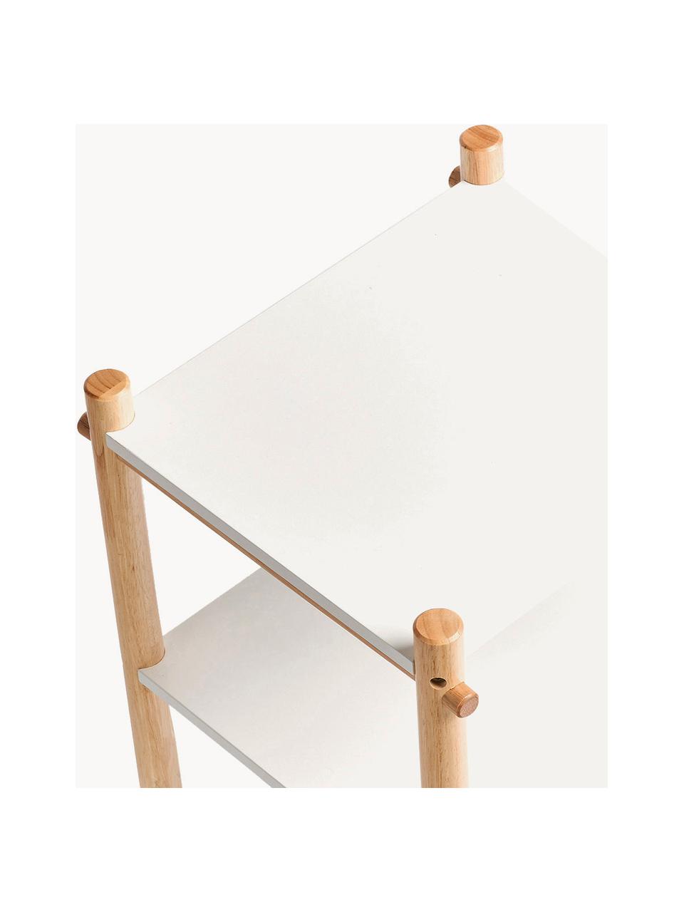Kinderwandrek Loko, Frame: grenenhout met kunststoff, Wit, hout, B 36 x H 59 cm