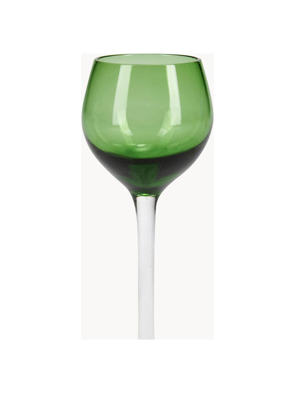 Mundgeblasene Schnapsgläser Lyngby, 6er-Set, Glas, Mehrfarbig, transparent, Ø 5 x H 16 cm, 25 - 50 ml