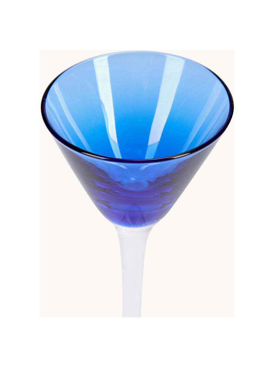 Mondgeblazen borrelglaasjes Lyngby, set van 6, Glas, Meerkleurig, transparant, Ø 5 x H 16 cm, 25 - 50 ml