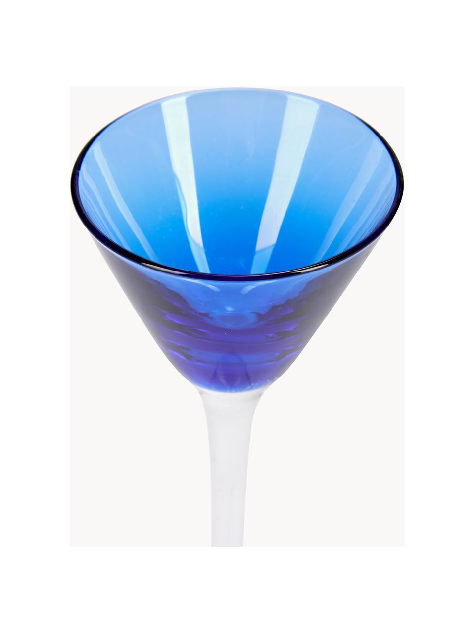 Vasos chupito de vidrio soplado artesanalmente Lyngby, 6 uds., Vidrio, Multicolor transparente, Ø 5 x Al 16 cm, 25-50 ml