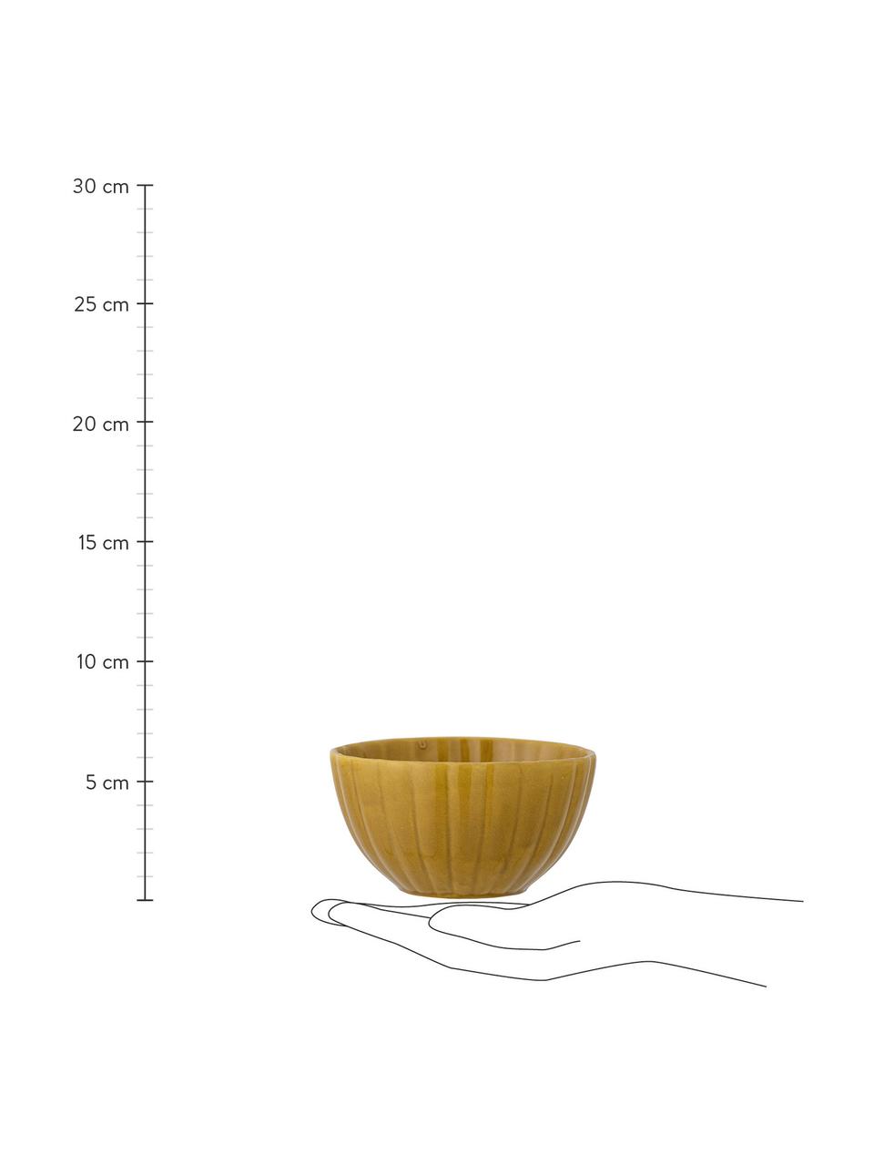 Komplet miseczek Latina, 3 elem., Ceramika, Biały, żółty, zielony, Ø 12 x W 7 cm