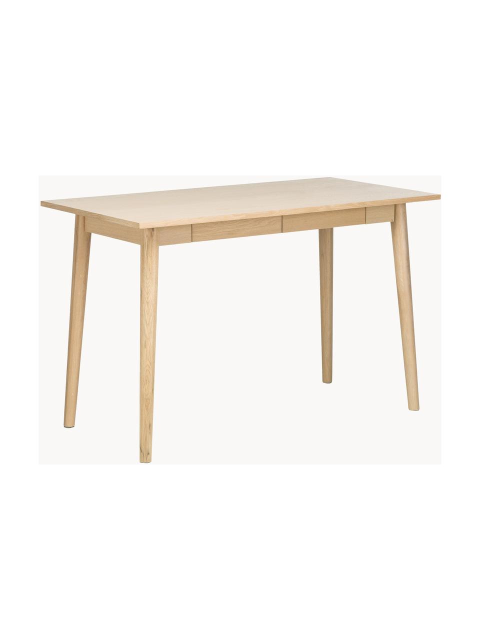 Smal bureau Marte uit eiken, Tafelblad: MDF, Eikenhout, B 120 x D 60 cm