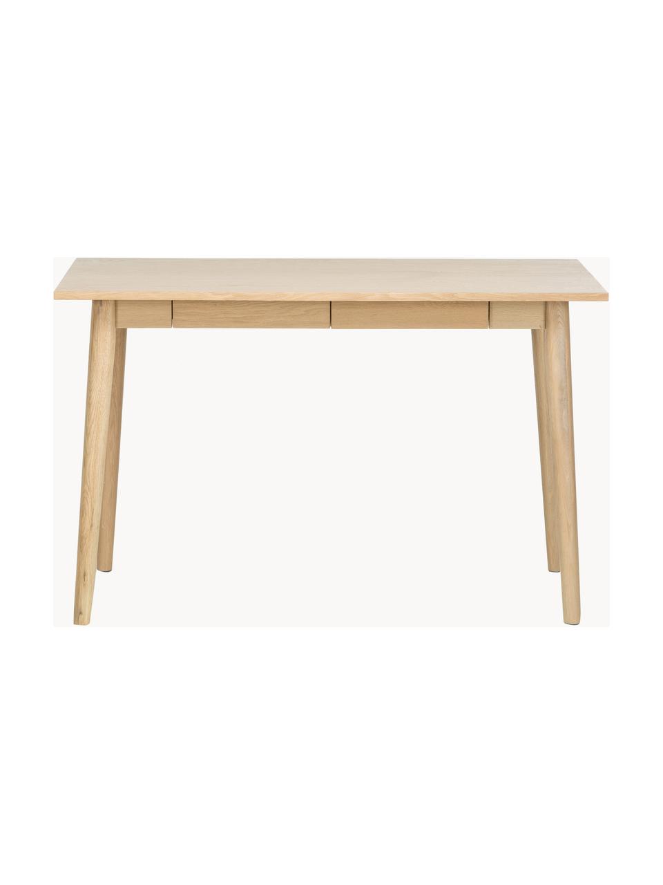 Petit bureau en chêne Marte, Bois de chêne, larg. 120 x prof. 60 cm