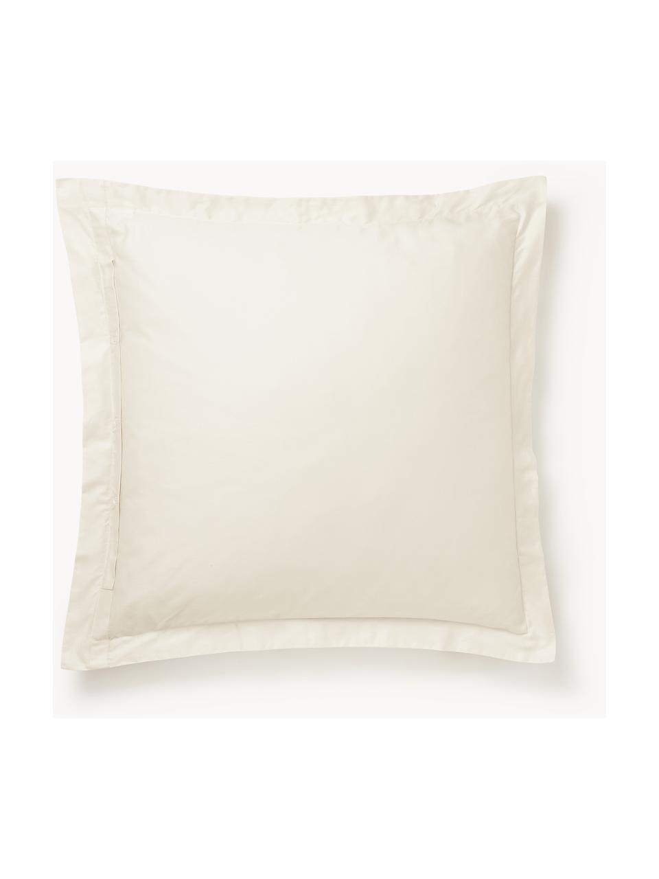 Baumwollsatin-Kopfkissenbezug Premium, Webart: Satin Fadendichte 500 TC,, Hellbeige, B 40 x L 80 cm