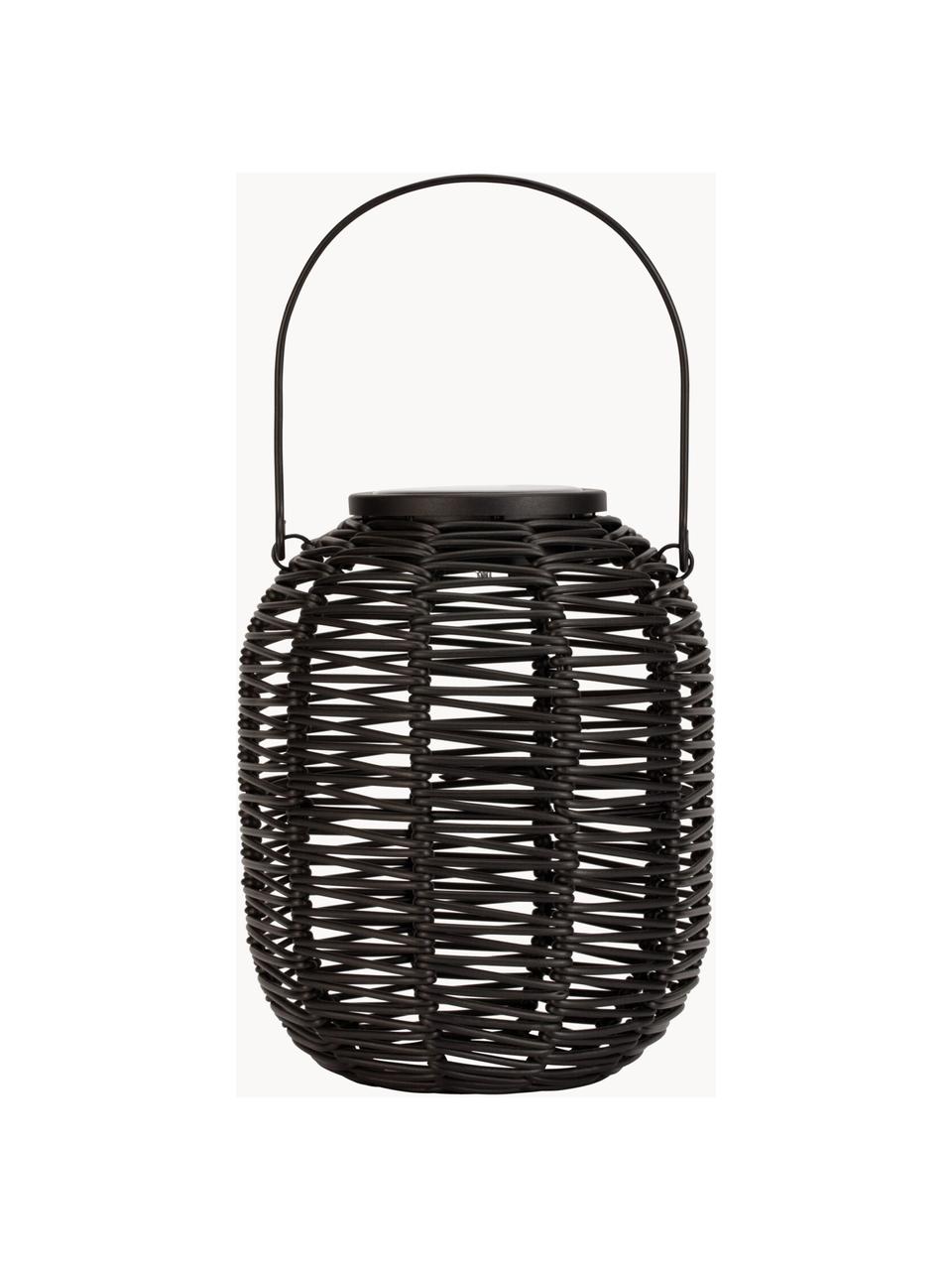 Solar Aussenleuchte Sunshine Treasure zum Hängen oder Stellen, Lampenschirm: Polyrattan, Schwarz, Ø 16 x H 20 cm