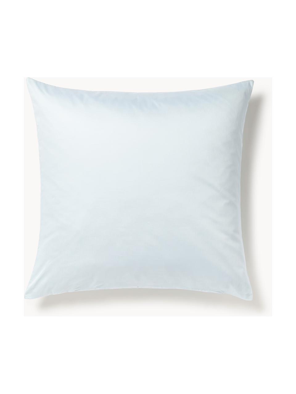 Baumwollsatin-Kopfkissenbezug Comfort, Webart: Satin Fadendichte 300 TC,, Hellblau, B 40 x L 80 cm