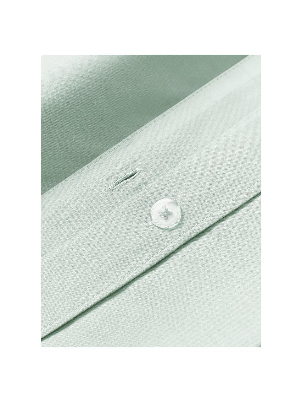 Katoensatijnen kussenhoes Comfort, Weeftechniek: satijn Draaddichtheid 250, Saliegroen, B 60 x L 70 cm