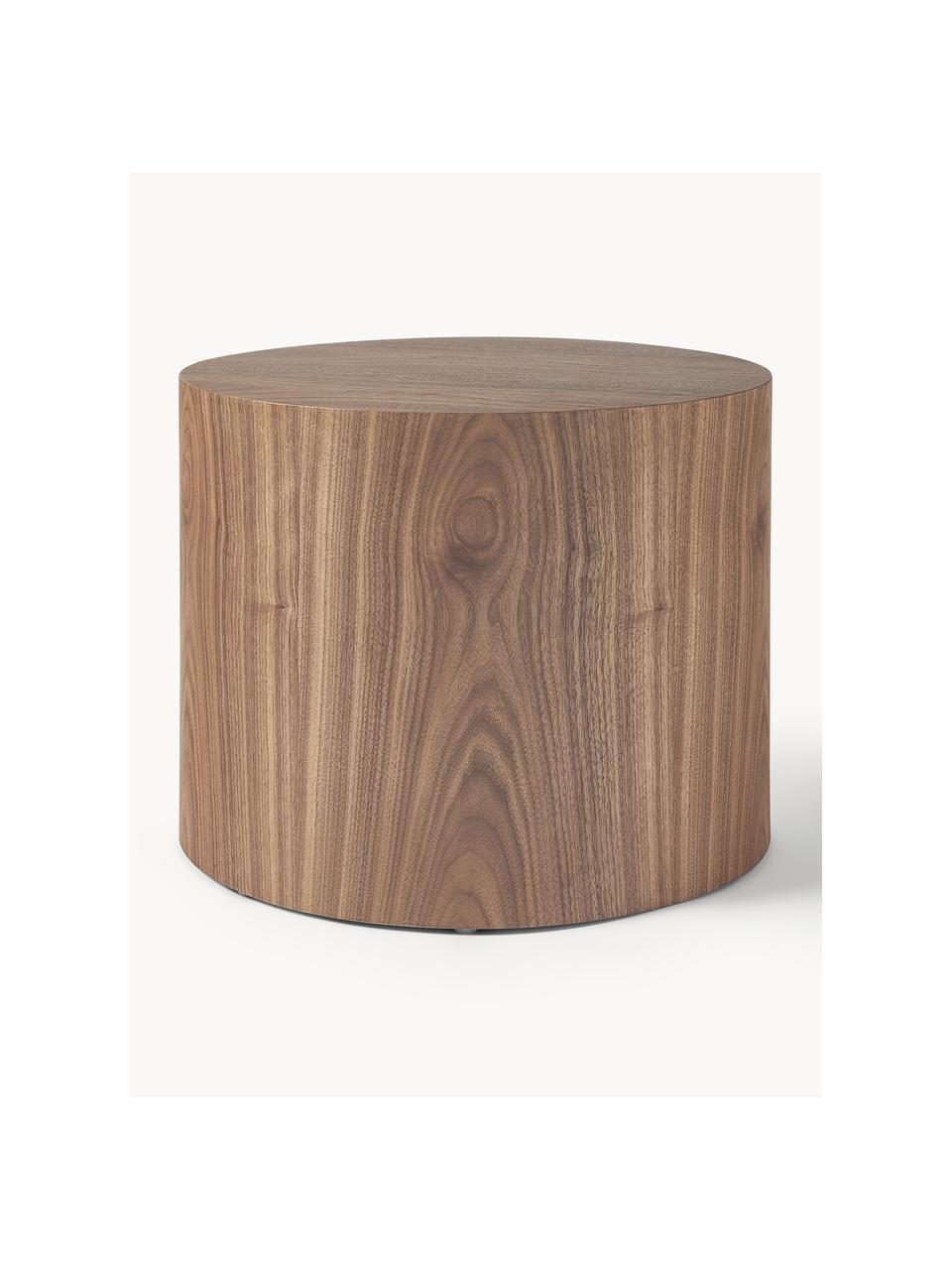 Sada dřevěných konferenčních stolků Dan, 2 díly, MDF deska (dřevovláknitá deska střední hustoty) s dýhou z ořechu, Ořechové dřevo, Sada s různými velikostmi