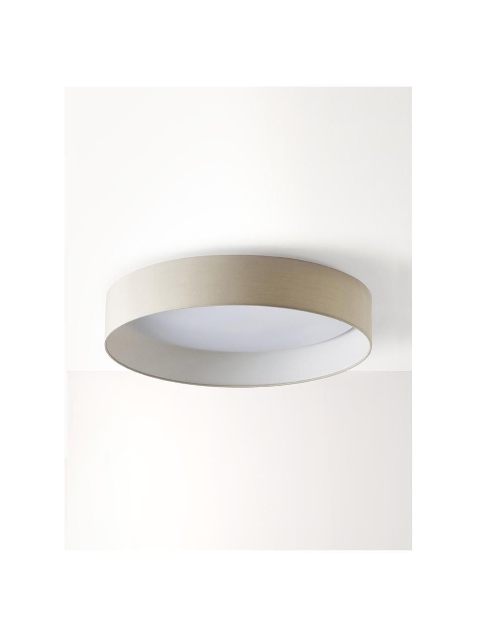 LED plafondlamp Helen, Diffuser: kunststof, Crèmewit, Ø 52 x H 11 cm