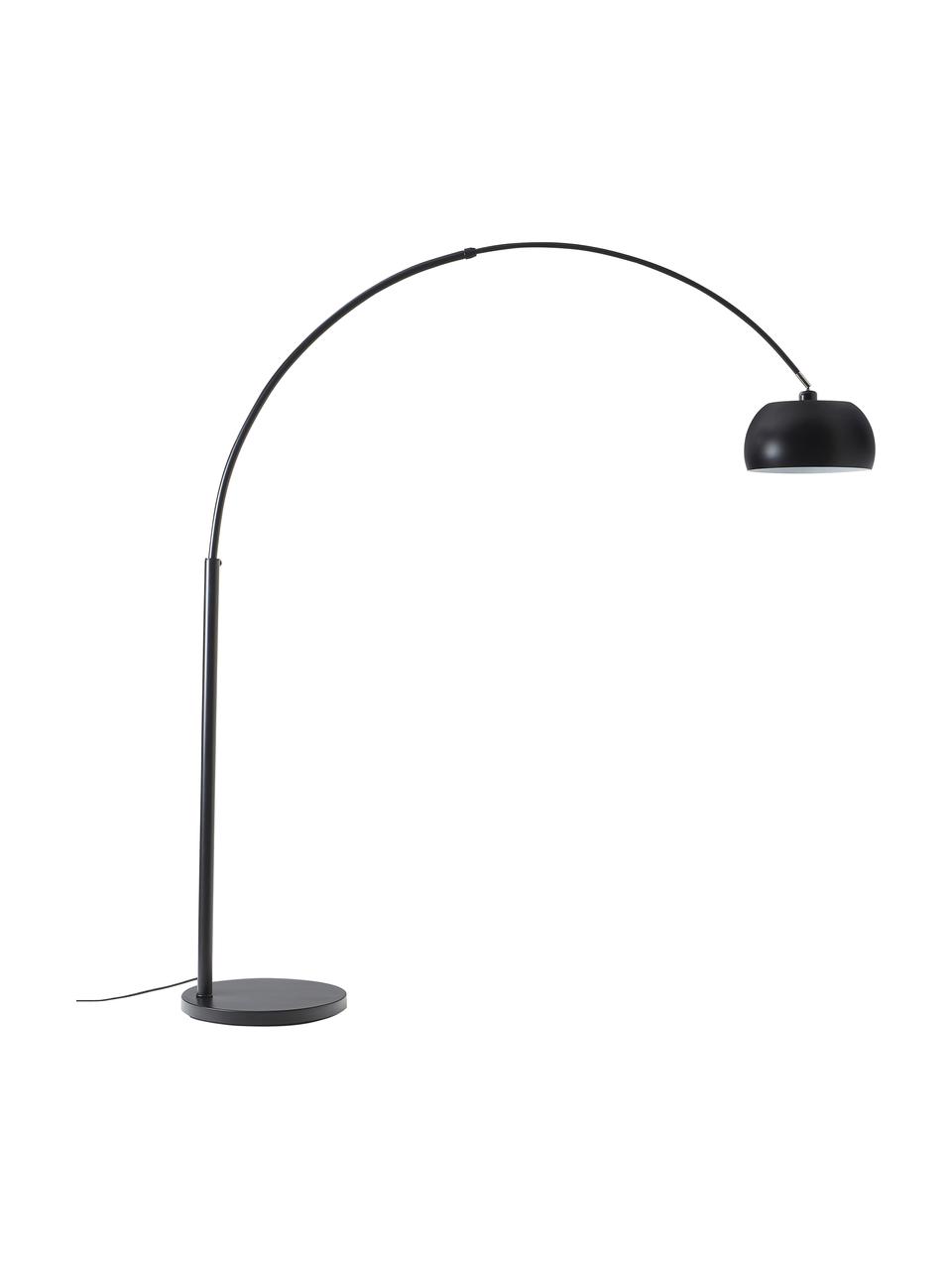 Velká oblouková lampa Bowie, Černá, Ø 32 cm, V 202 cm