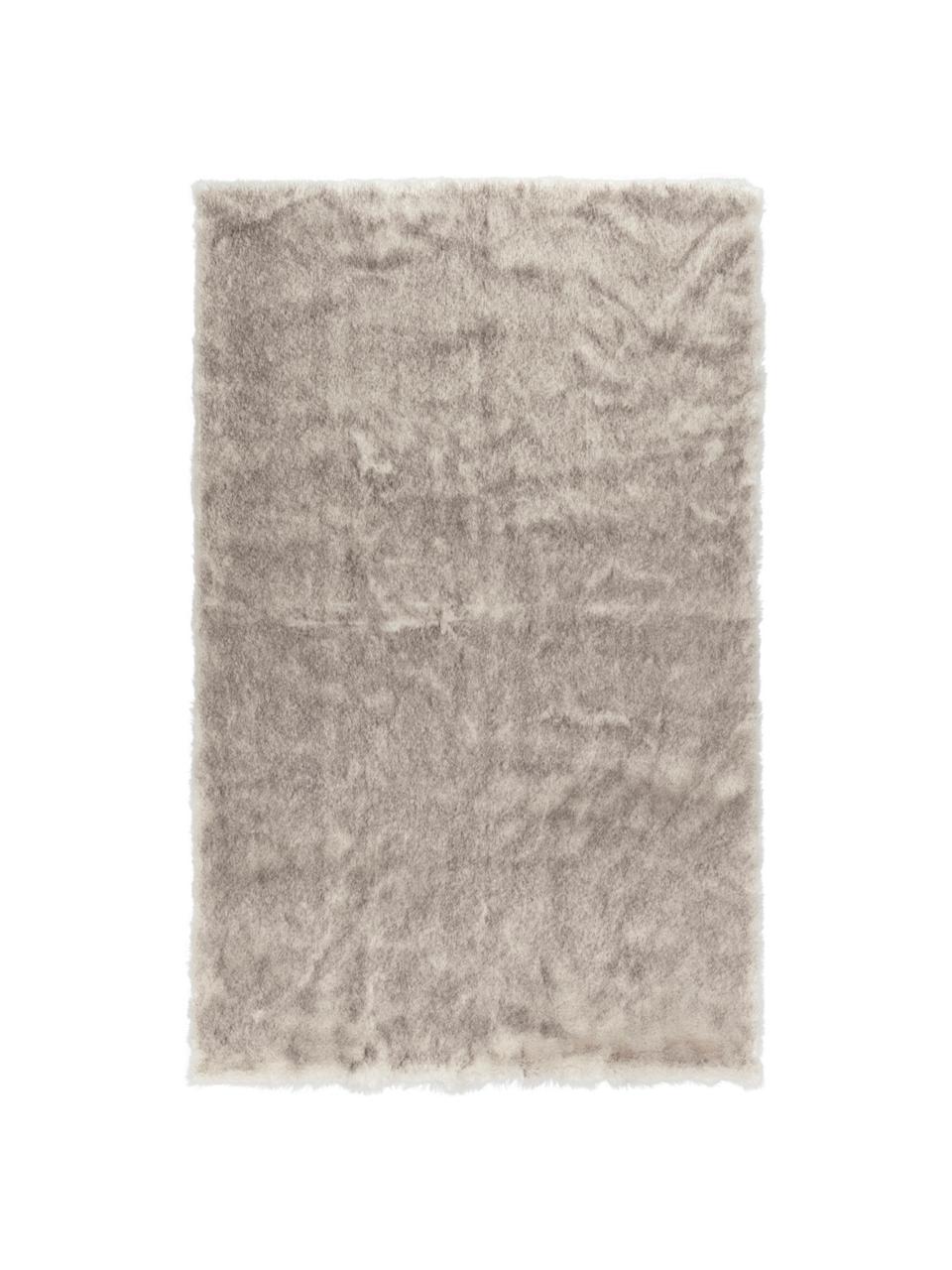Huňatý koberec vysokého vlasu z umelej kožušiny Superior, Krémová, béžová, biela