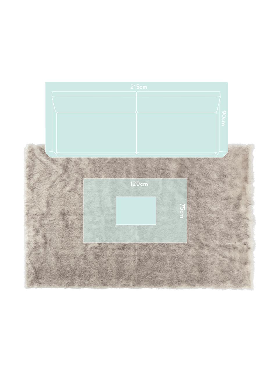 Načechraný koberec z umělé kožešiny s vysokým vlasem Superior, Krémová, béžová, bílá