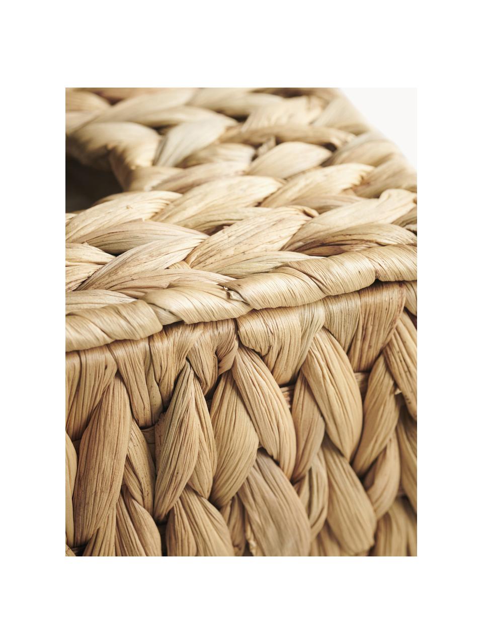 Porta fazzoletti in fibra naturale Cleana, Fibra naturale, Beige, Larg. 27 x Prof. 14 cm