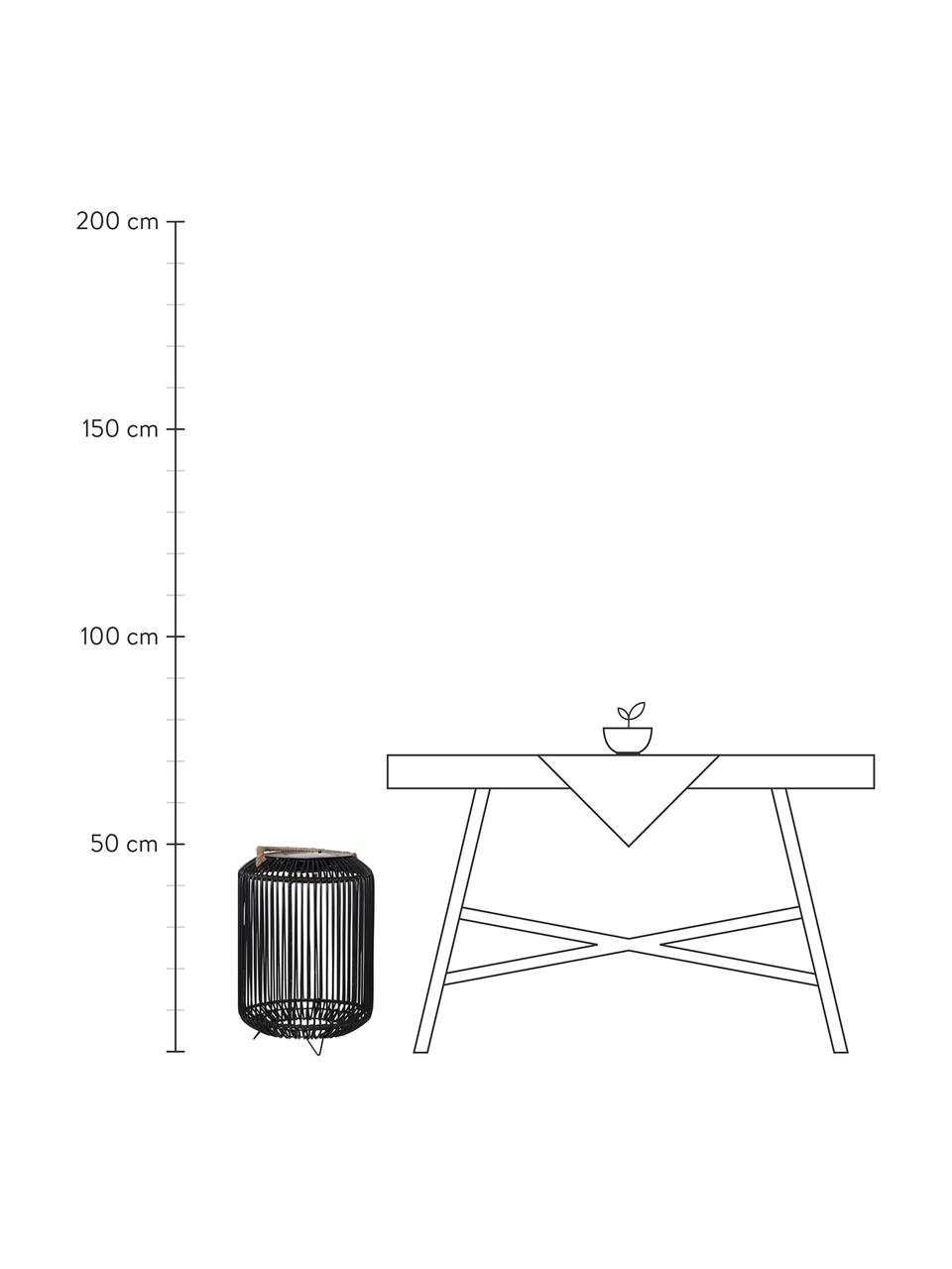 Solarna lampa zewnętrzna LED Sunlight, Czarny, Ø 34 x W 34 cm