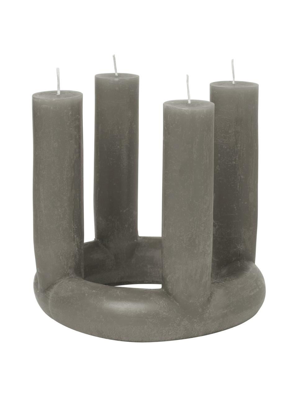 Adventskerze Lucia, Wachs, Grün, Ø 20 x H 18 cm