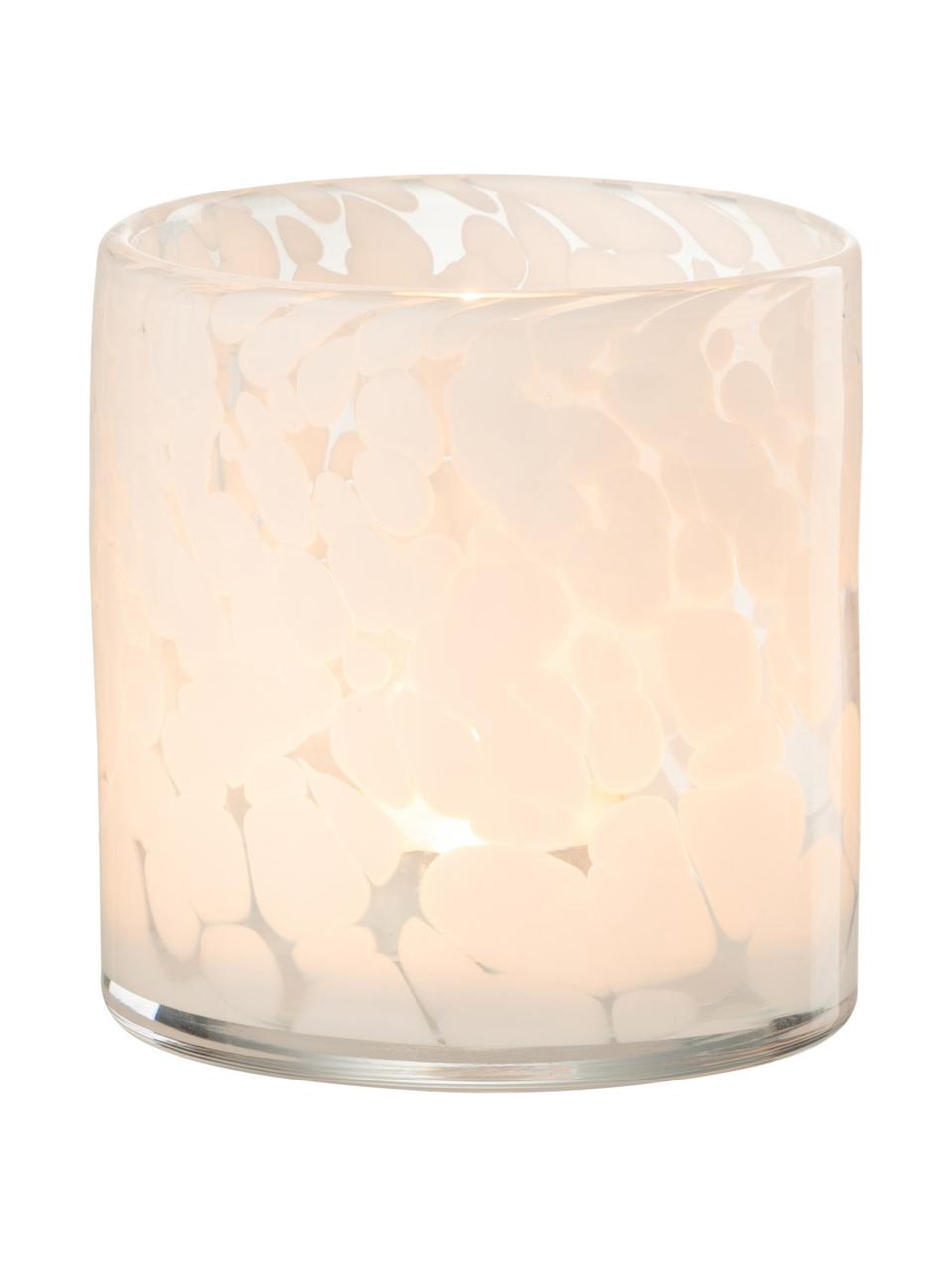 Świecznik na tealighty Hurricane, Szkło, Biały, transparentny, Ø 12 x W 12 cm