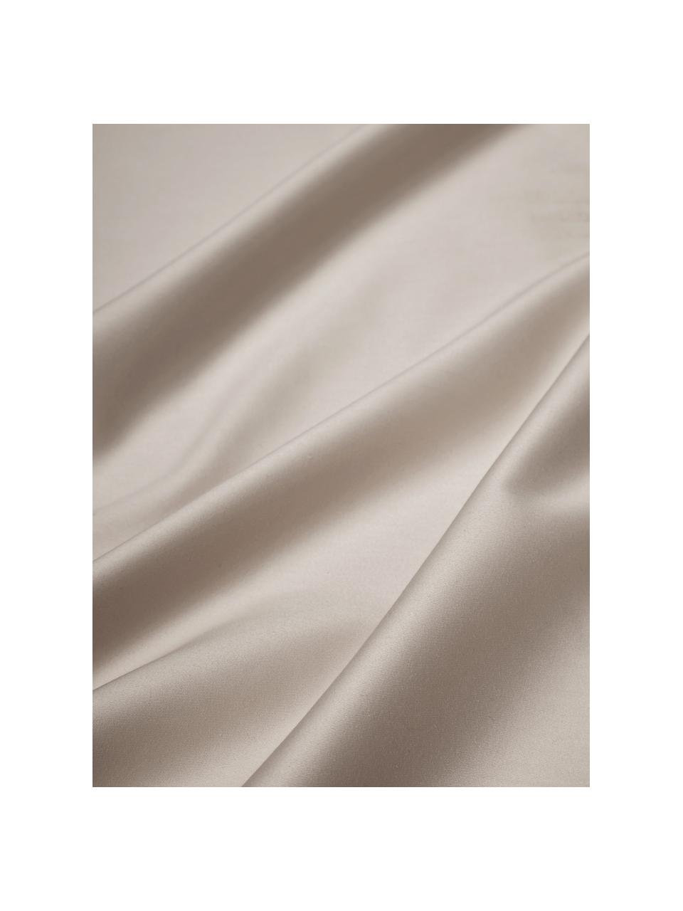 Baumwollsatin-Bettlaken Premium, Webart: Satin Fadendichte 400 TC,, Beige, B 240 x L 280 cm