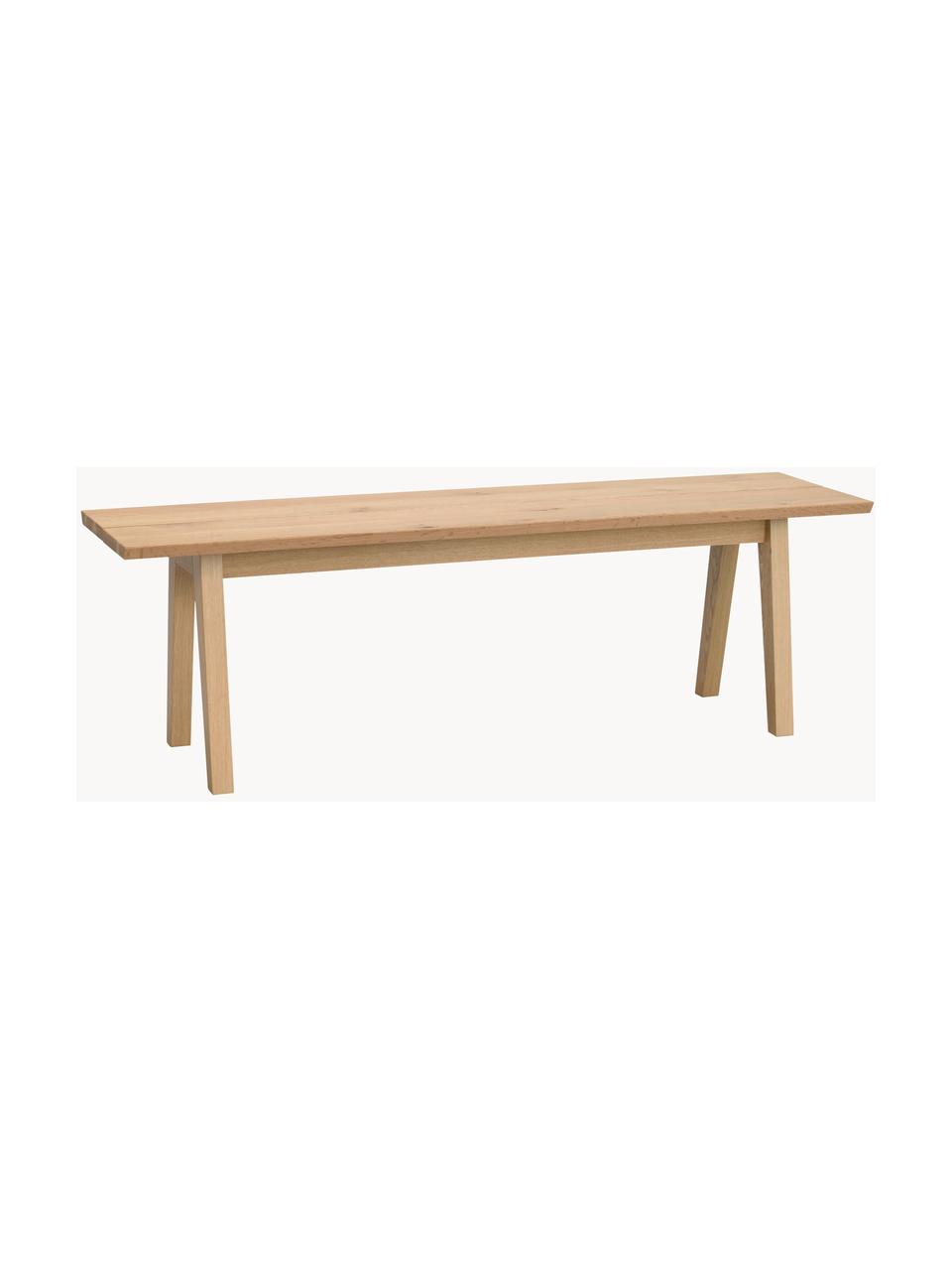 Banc bois de chêne Melfort, Bois, larg. 144 x haut. 45 cm