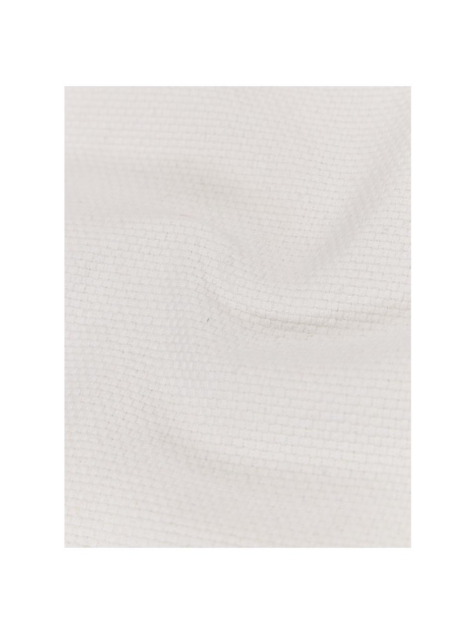 Funda de cojín con abalorios Emery, 100% algodón, Multicolor, blanco, negro, An 40 x L 40 cm