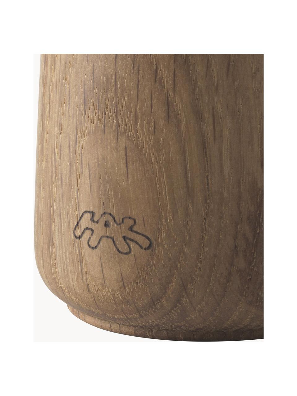 Młynek Hammerhøi, Korpus: drewno dębowe olejowane, Biały, jasne drewno naturalne, Ø 7 x W 19 cm