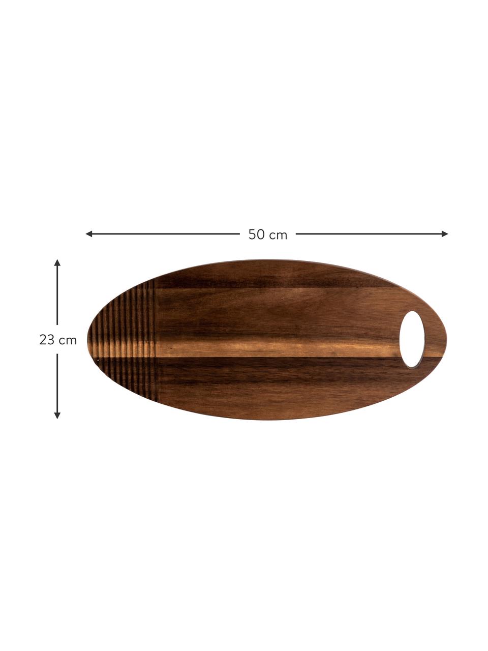 Deska do krojenia z drewna akacjowego Ante, Drewno akacjowe, Drewno akacjowe, S 50 x G 23 cm