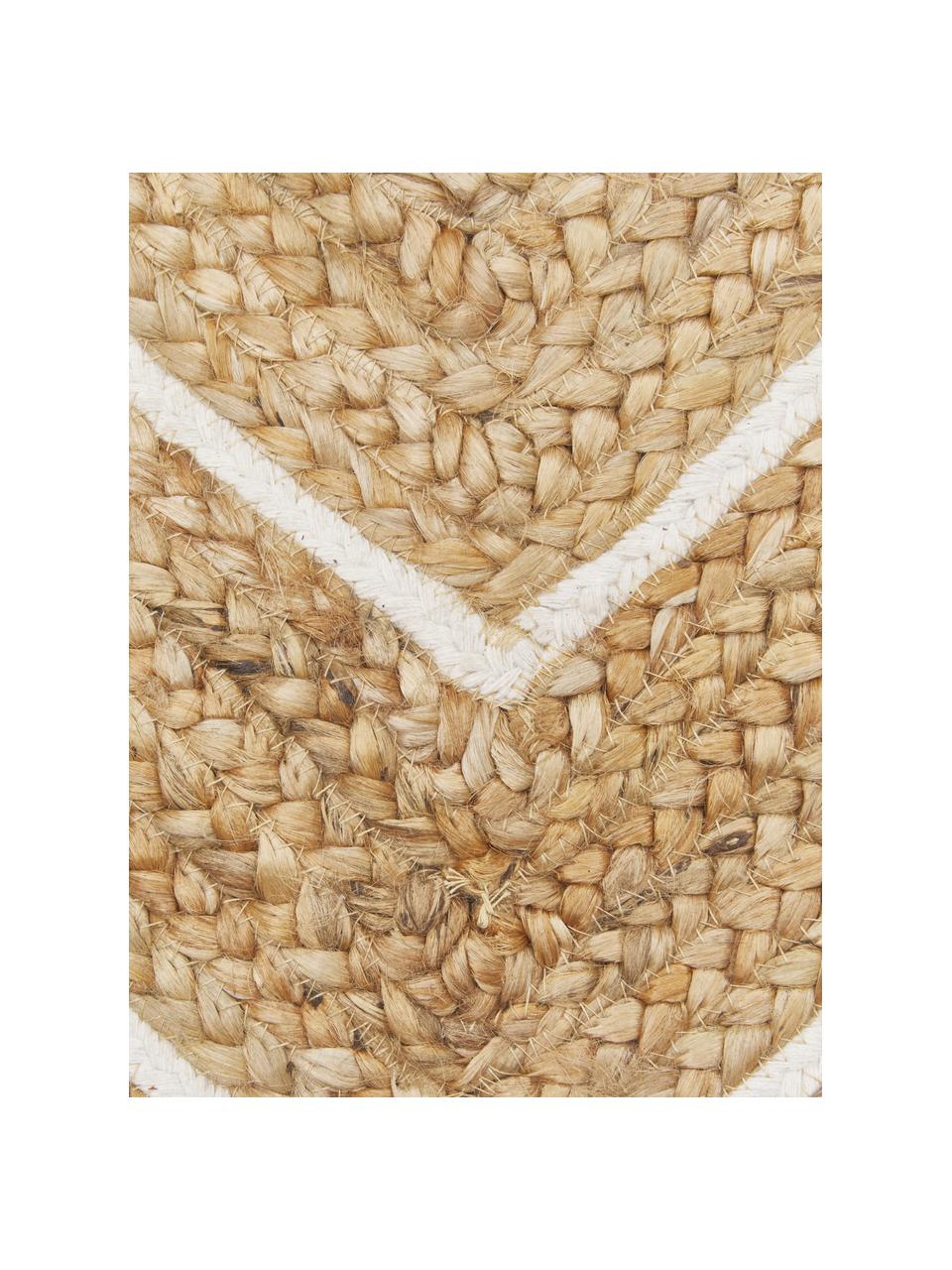 Handgewebter Jute-Teppich Clover, 75 % Jute, 25 % Baumwolle

Das in diesem Produkt verwendete Material ist schadstoffgeprüft und zertifiziert nach STANDARD 100 by OEKO-TEX®, HOHENSTEIN HTTI, 16.HIN.79297., Braun, Weiß, B 160 x L 230 cm (Größe M)