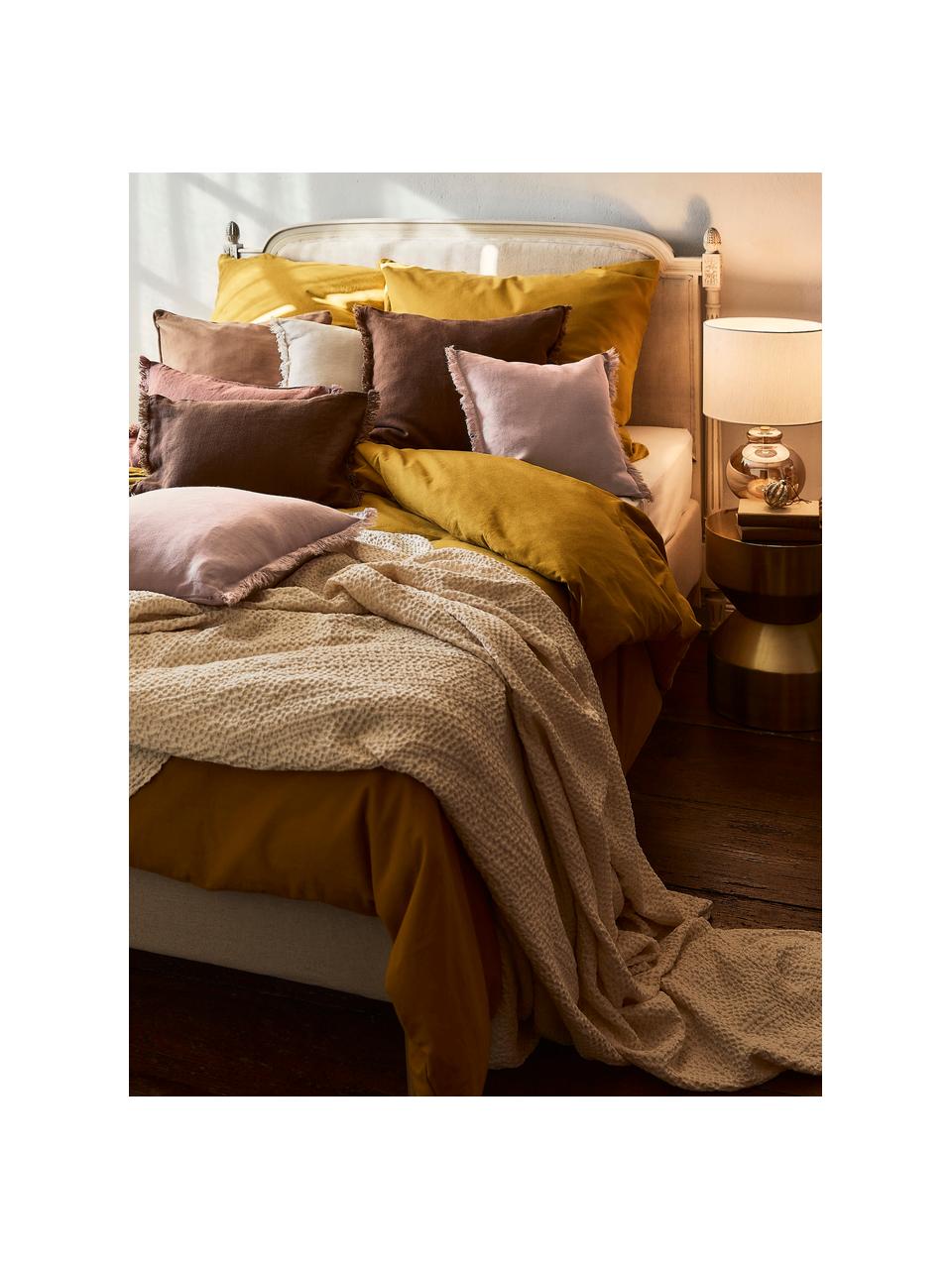 Housse de coussin lin vieux rose à franges Luana, 100 % pur lin

Le lin est naturellement doté d'un toucher plutôt rugueux et d'un aspect froissé
Sa résistance élevée au accrocs lui confère robustesse et longévité, Vieux rose, larg. 50 x long. 50 cm