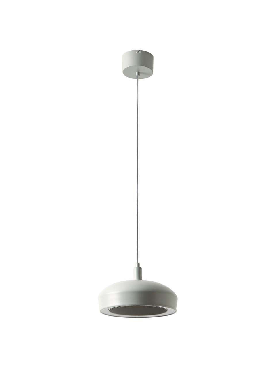 Ronde LED hanglamp Alva, Lichtgrijs, Ø 28 x H 150 cm