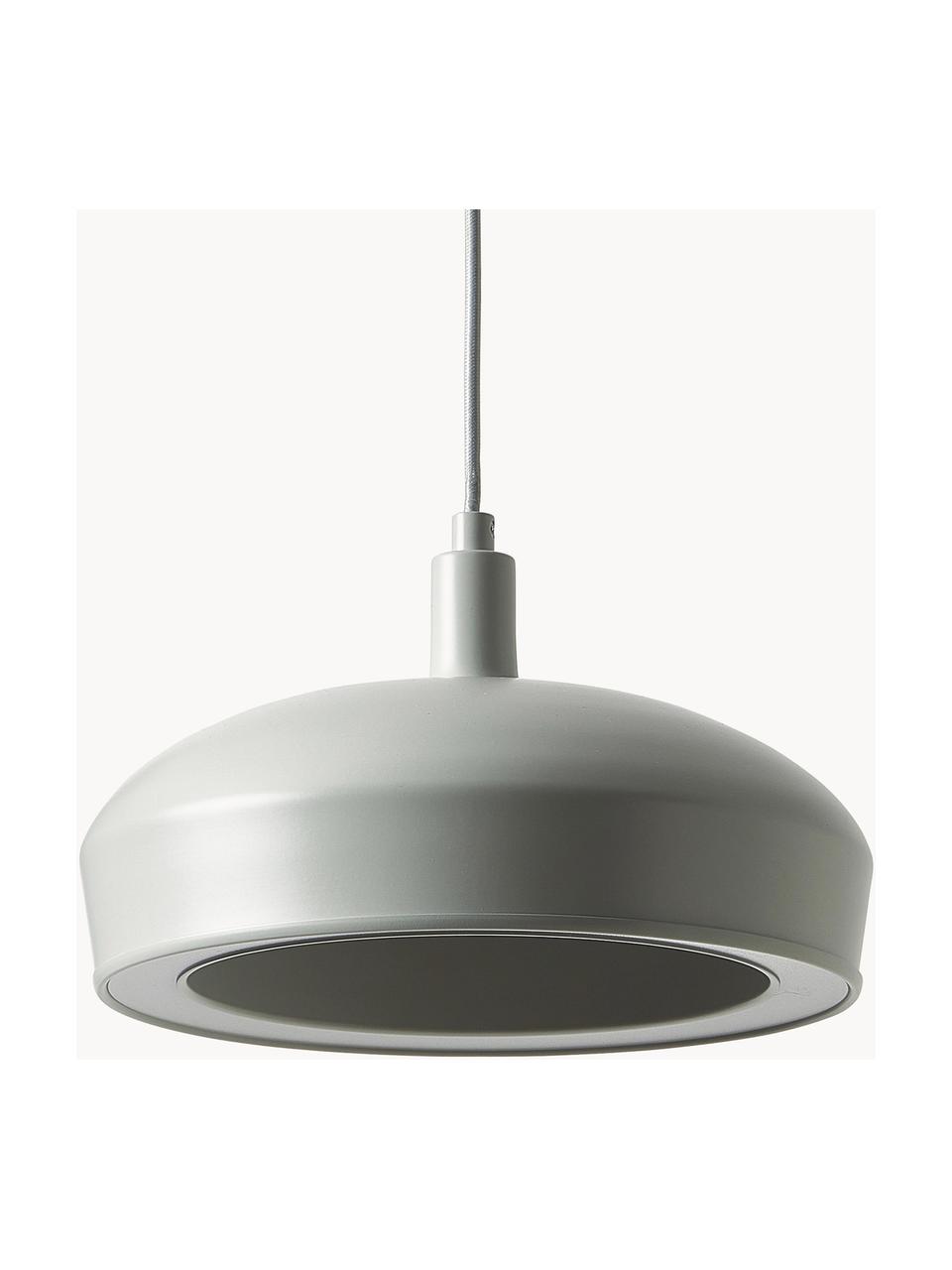 Okrúhla závesná LED lampa Alva, Svetlosivá, Ø 28 x V 150 cm