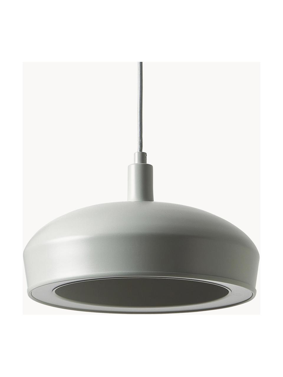 Suspension LED ronde Alva, Gris clair, Ø 28 x haut. 150 cm