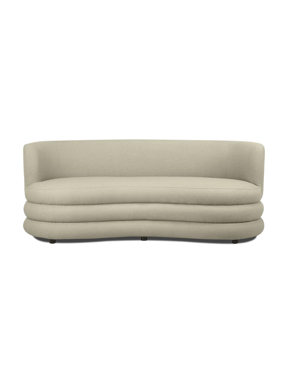 Designová bouclé pohovka Solomon (3místná), Matcha zelená, Š 193 cm, H 92 cm