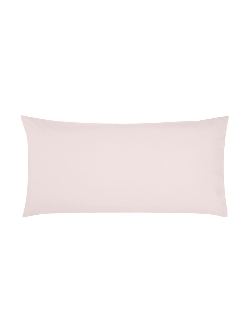 Povlak na polštář z bavlněného perkálu Elsie, 2 ks, Růžová, Š 40 cm, D 80 cm