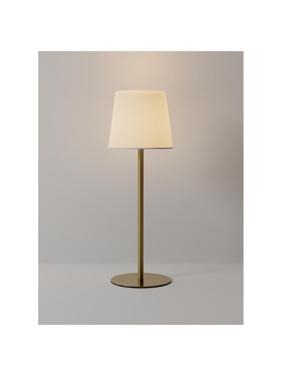 Lampa stołowa z funkcją przyciemniania Fausta, Odcienie złotego, biały, Ø 13 x W 37 cm