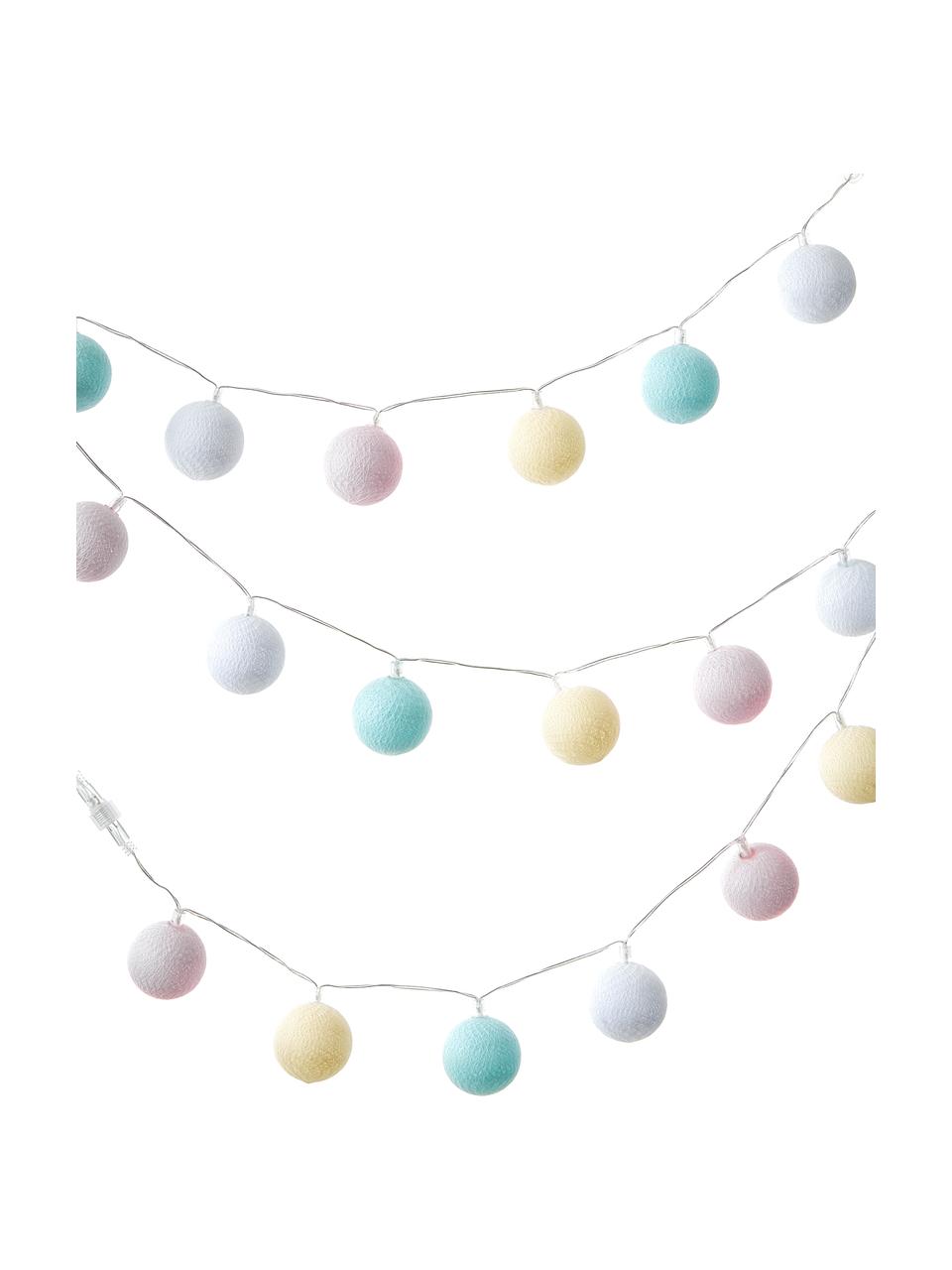 Guirlande lumineuse LED d'extérieur Colorain, 740 cm, 20 lanternes, Bleu, rose, jaune, blanc, long. 740 cm