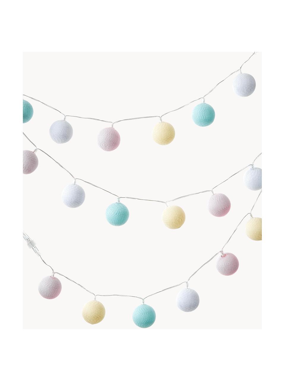 Guirlande lumineuse LED d'extérieur Colorain, 740 cm, Bleu, rose, jaune, blanc, long. 740 cm