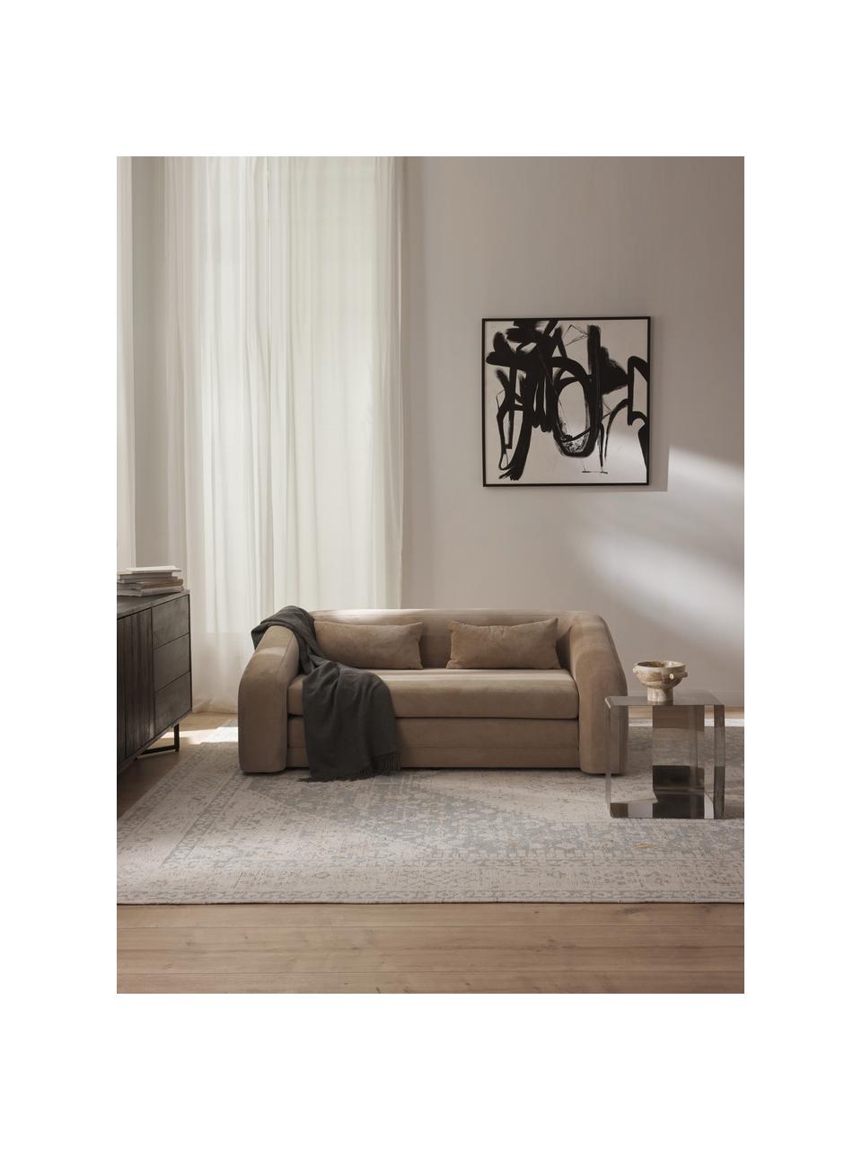 Slaapbank Eliot (2-zits), Bekleding: 88% polyester, 12% nylon , Frame: spaanplaat, grenenhout, Poten: kunststof Dit product is , Geweven stof beige, B 180 x D 100 cm