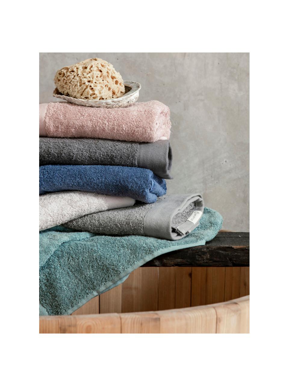 Handtuch Blend in verschiedenen Grössen, aus recyceltem Baumwoll-Mix, Grün, Handtuch