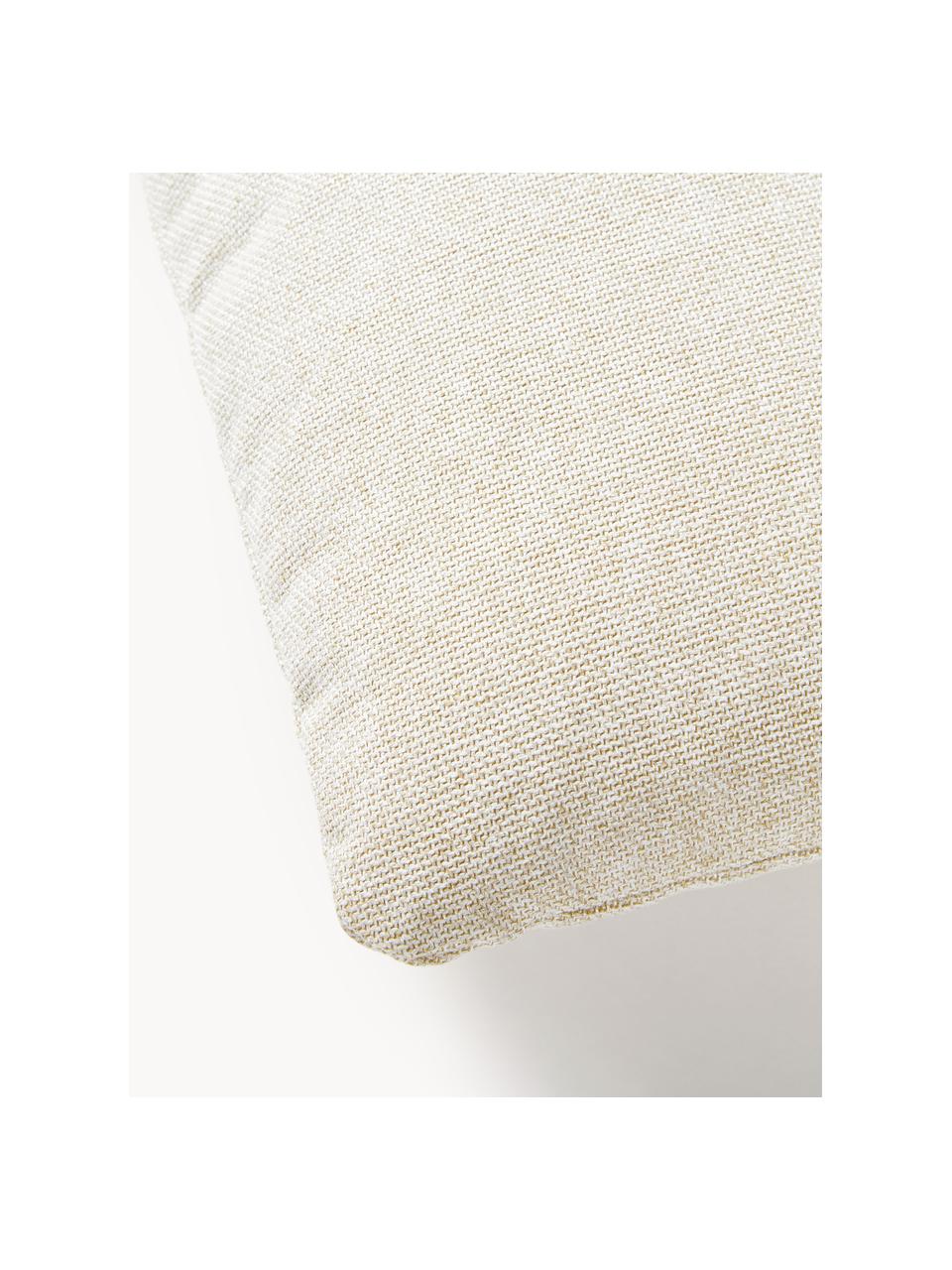 Coussin de canapé Melva, Tissu blanc cassé, larg. 50 x long. 50 cm