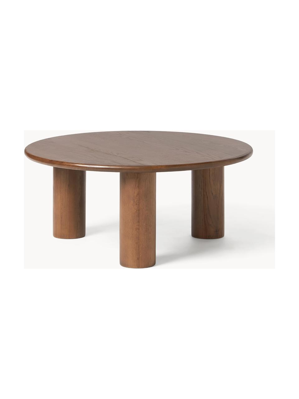 Okrúhly konferenčný stolík z dubového dreva Didi, Masívne dubové drevo, lakované
Tento výrobok je vyrobený z dreva s certifikátom FSC®, ktoré pochádza z udržateľných zdrojov, Orechové drevo, Ø 80 cm